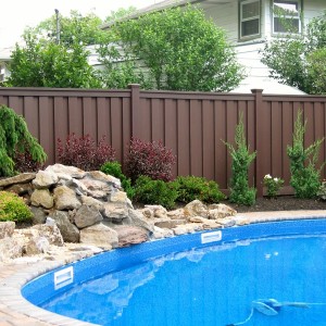Low Maintenance Fencing - Woodland Brown