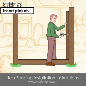 Trex fencing installation step 15a