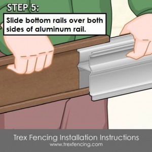 Trex fencing installation step 9a