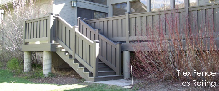 Trex Fencing Components used for Deck Railing