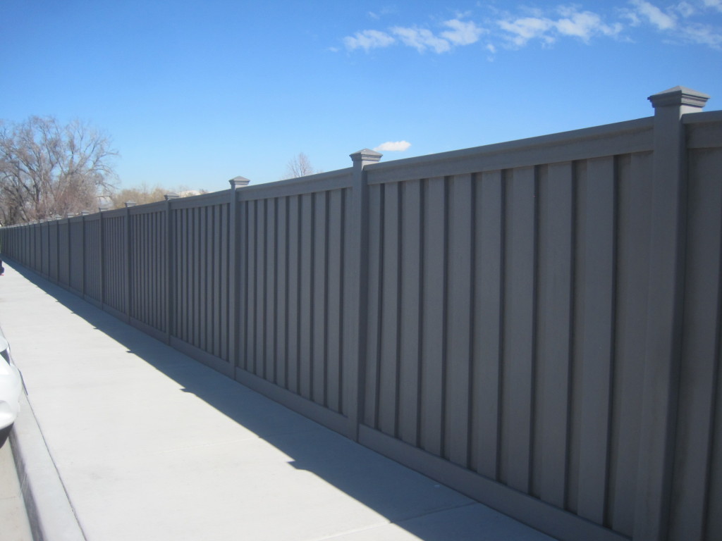 Winchester Grey Trex perimeter fencing for Nelson Labs, Utah